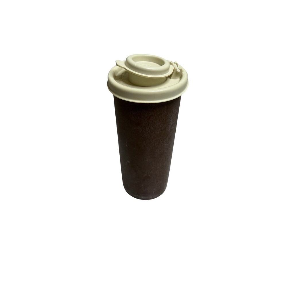 Tupperware Salt Shaker 1329-13 Vintage Brown with Lid